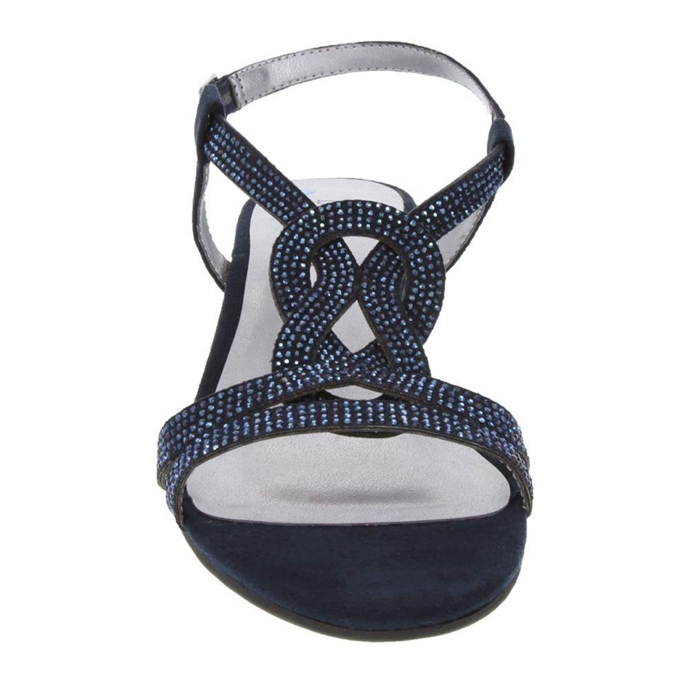 London Fog Navy Strappy Sandals - Picture 5 of 6